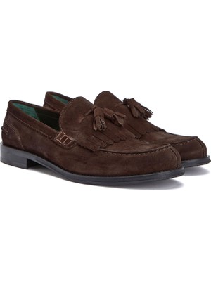 George Hogg Icons Dark Brown Tassel Detail Men's Leather Loafer