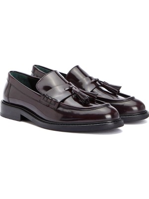 George Hogg Cherry Women's Leather Loafers