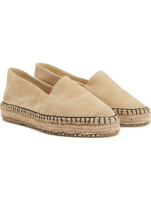 Divarese Dıvarese Beige Women's Suede Espadrilles