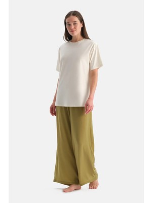 Dagi Olive Green Woven Pants