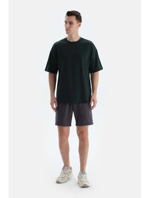 Dagi Dark Grey Pocket And Drawcord Modal Scuba Shorts