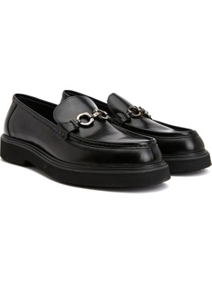 Divarese Dıvarese Black Men's Leather Loafers