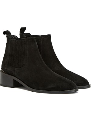 George Hogg Black Women's Suede Western Boots