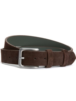 George Hogg Brown Men's Suede Belt