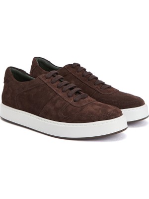 George Hogg Dark Brown Men's Suede Sneaker
