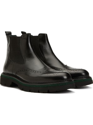 George Hogg Men's Black Chelsea Boots