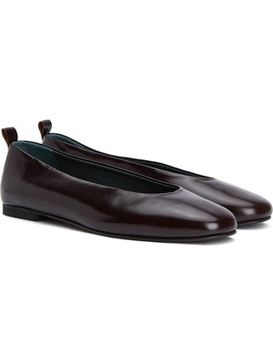 George Hogg Brown Casual Leather Ballet Flats