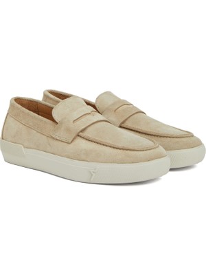 Divarese Dıvarese Beige Women's Leather Loafers
