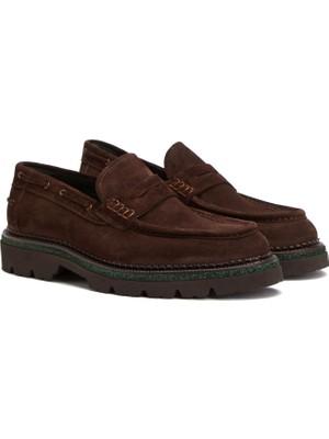 George Hogg Brown Men's Suede Loafers