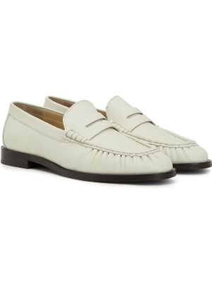 Divarese Dıvarese White Casual Comfort Women's Leather Loafers