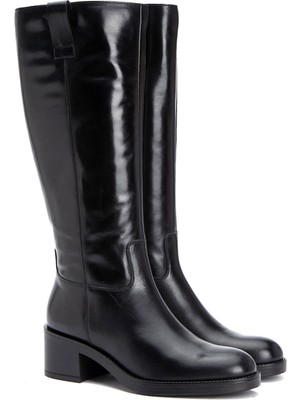 George Hogg Black Women's Leather Tall Boots