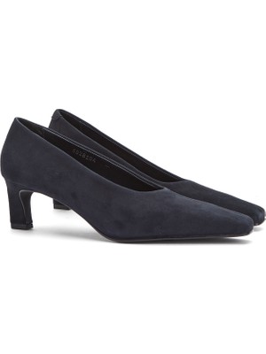 Divarese Dıvarese Navy Suede Leather Stilettos