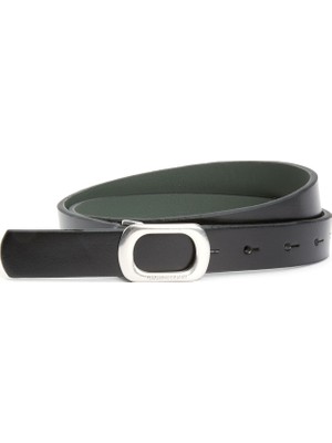 George Hogg Black Women's Leather Belt