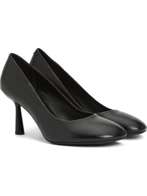 Divarese Dıvarese Black Leather Heeled Shoes