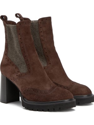George Hogg Dark Brown Women's Leather Boots
