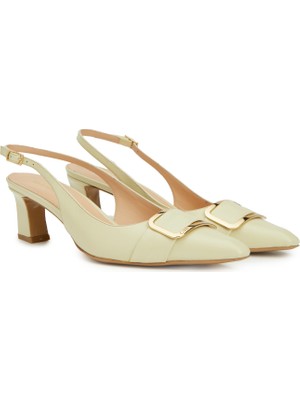George Hogg Yellow Leather Heeled Shoes