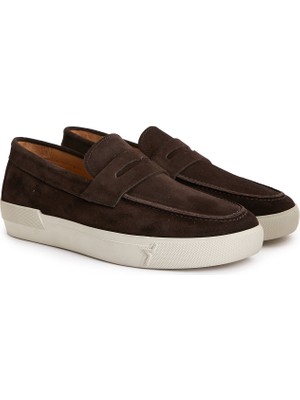 Divarese Dıvarese Dark Brown Women's Suede Loafer