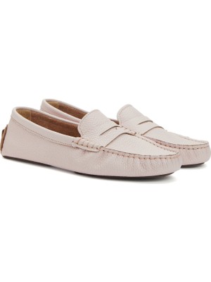 Divarese Dıvarese Powder Pink Women's Leather Loafers
