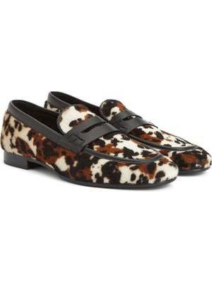 Divarese Dıvarese Women's Black Beige Leather Loafers