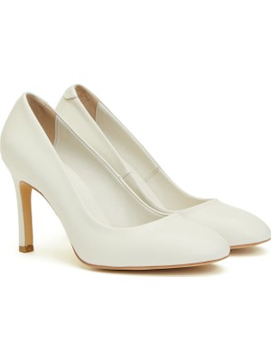 Divarese Dıvarese Off-White Leather Stilettos