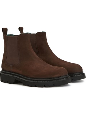 George Hogg Brown Chelsea Men's Suede Leather Boots