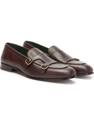 George Hogg Brown Men's Casual Comfort Leather Loafers