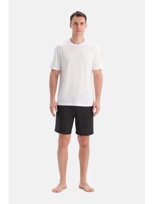 Dagi Black Cotton Modal Shorts 2-Pack