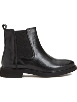 Divarese Dıvarese Black Women's Leather Chelsea Boots