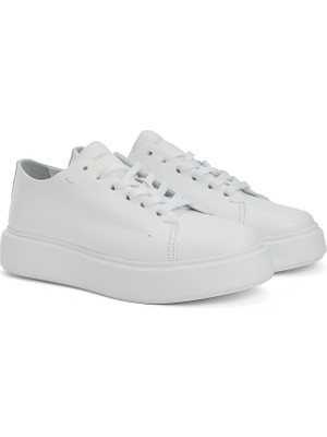 Divarese Dıvarese White Women's Leather Sneakers