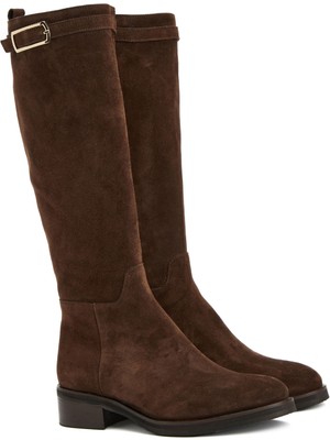 George Hogg Brown Women's Suede Leather Tall Boots