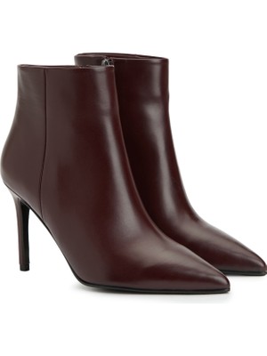Divarese Dıvarese Burgundy Women's Leather Boots