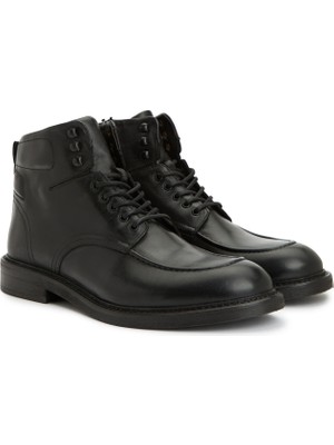 George Hogg Black Men's Leather Combat Boots