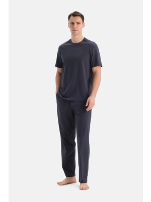 Dagi Anthracite Crew Neck T-Shirt And Pants Set