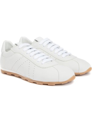 Divarese Dıvarese White Women's Leather Sneakers