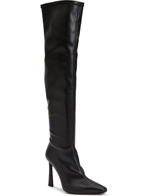 Divarese Dıvarese Black Women's Leather Tall Boots