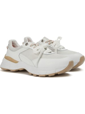 Divarese Dıvarese White Casual Comfort Women's Leather Sneakers