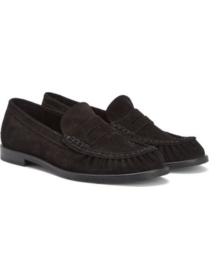 Divarese Dıvarese Women's Black Strap Suede Loafers