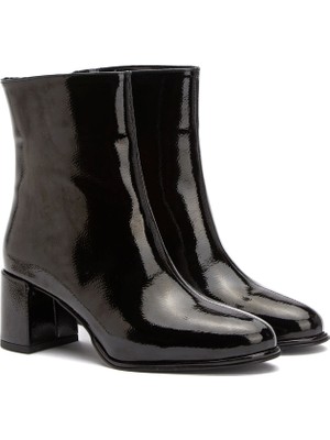Divarese Dıvarese Black Women's Patent Leather Boots
