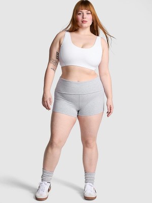 Victoria's Secret All-Day Cotton Fold-Over Waist Biker Shorts