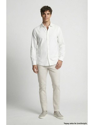 Network Non-Denim Stone Elastic Inner Waistband Casual Trousers