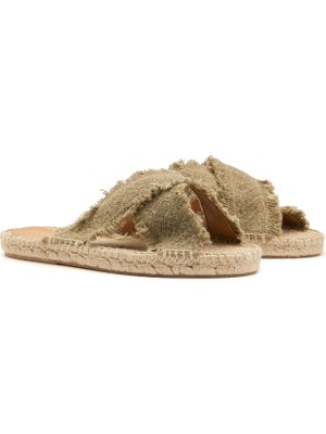 Divarese Dıvarese Light Khaki Women's Slippers