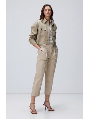 Network Light Beige Trousers