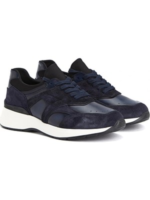 Network Navy Suede Trim Men's Sneakers