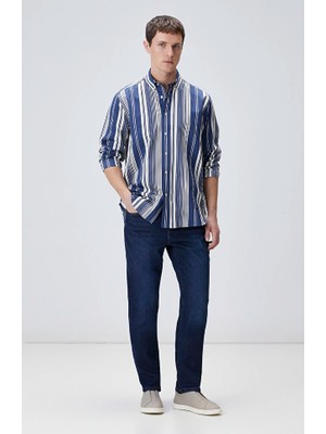 Network Navy Straight Leg Jeans