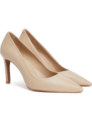 Divarese Dıvarese Beige Leather Stilettos