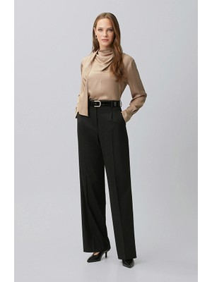 Network Black Pleated Trousers