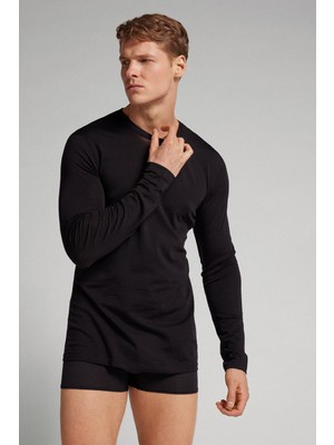 Intimissimi Merino Wool Long Sleeve Crew Neck Sweater