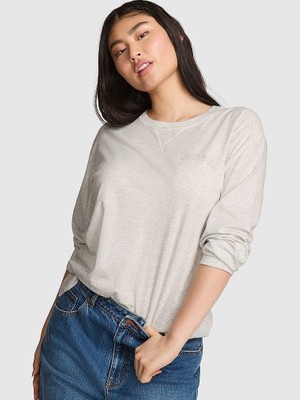 Victoria's Secret Cotton Long-Sleeve T-Shirt