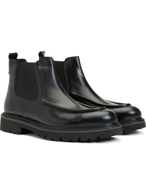 Divarese Dıvarese Men's Black Leather Chelsea Boots