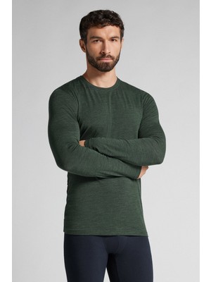 Intimissimi Merino Wool Long Sleeve Crew Neck Sweater